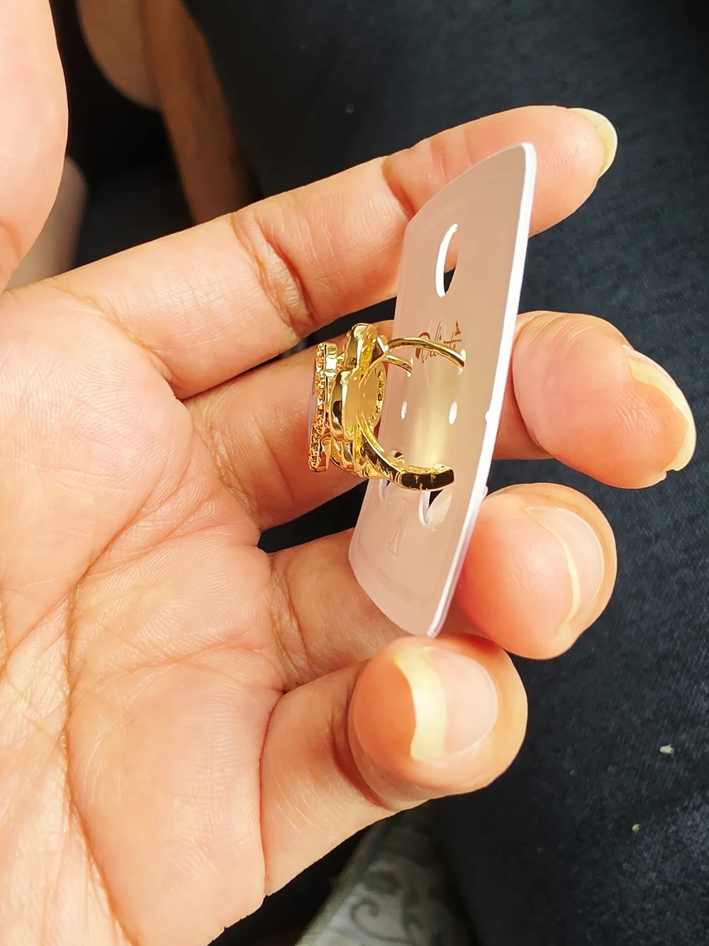 Argollitas Oro Laminado 14k